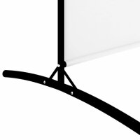vidaXL 5-tlg. Paravent Weiß 433x180 cm Stoff