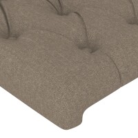 vidaXL Kopfteile 2 Stk. Taupe 72x7x78/88 cm Stoff