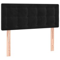 vidaXL Kopfteil Schwarz 90x5x78/88 cm Samt