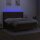 vidaXL Boxspringbett mit Matratze &amp; LED Dunkelbraun 160x200 cm Stoff