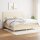 vidaXL Boxspringbett mit Matratze Creme 200x200 cm Stoff