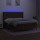 vidaXL Boxspringbett mit Matratze &amp; LED Dunkelbraun 160x200 cm Stoff