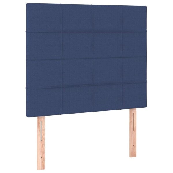 vidaXL Kopfteile 2 Stk. Blau 80x5x78/88 cm Stoff