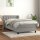 vidaXL Boxspringbett mit Matratze Hellgrau 90x200 cm Samt