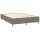 vidaXL Boxspringbett mit Matratze &amp; LED Dunkelgrau 140x200 cm Stoff