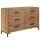 vidaXL Sideboard Braun 110x35x70 cm Massivholz Kiefer Recycelt