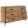 vidaXL Sideboard Braun 110x35x70 cm Massivholz Kiefer Recycelt