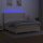 vidaXL Boxspringbett mit Matratze &amp; LED Creme 160x200 cm Stoff