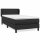 vidaXL Boxspringbett mit Matratze Schwarz 100x200 cm Kunstleder