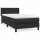 vidaXL Boxspringbett mit Matratze Schwarz 100x200 cm Kunstleder