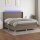 vidaXL Boxspringbett mit Matratze &amp; LED Taupe 160x200 cm Stoff