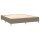 vidaXL Boxspringbett mit Matratze &amp; LED Taupe 180x200 cm Stoff