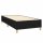 vidaXL Boxspringbett mit Matratze &amp; LED Schwarz 90x200 cm Stoff