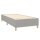 vidaXL Boxspringbett mit Matratze &amp; LED Hellgrau 90x200 cm Stoff