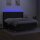 vidaXL Boxspringbett mit Matratze &amp; LED Schwarz 160x200 cm Stoff