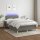 vidaXL Boxspringbett mit Matratze &amp; LED Dunkelgrau 120x200 cm Stoff