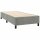 WOWONA Boxspringbett mit Matratze Hellgrau 90x200 cm Samt