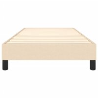 vidaXL Boxspringbett Creme 90x200 cm Stoff