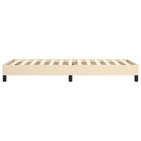 vidaXL Boxspringbett Creme 90x200 cm Stoff