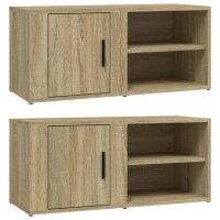 vidaXL TV-Schr&auml;nke 2 Stk. Sonoma-Eiche 80x31,5x36 cm Holzwerkstoff