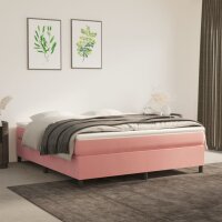 vidaXL Boxspringbett Rosa 180x200 cm Samt