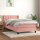 WOWONA Boxspringbett mit Matratze Rosa 100x200 cm Samt