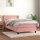 vidaXL Boxspringbett mit Matratze Rosa 100x200 cm Samt