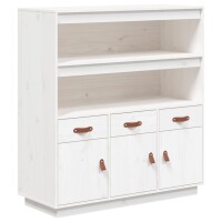 vidaXL Highboard Wei&szlig; 100x40x108,5 cm Massivholz Kiefer