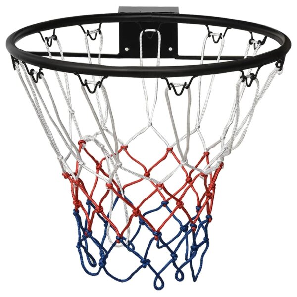 vidaXL Basketballring Schwarz 45 cm Stahl