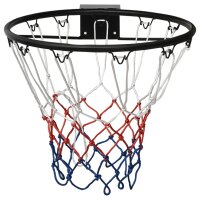 vidaXL Basketballring Schwarz 45 cm Stahl