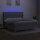 vidaXL Boxspringbett mit Matratze &amp; LED Hellgrau 180x200 cm Stoff