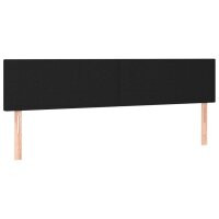 vidaXL Kopfteile 2 Stk. Schwarz 90x5x78/88 cm Stoff