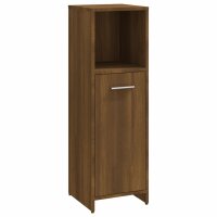 vidaXL Badschrank Braun Eichen-Optik 30x30x95 cm Holzwerkstoff