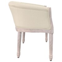 vidaXL Sitzbank Beige 98x56x69 cm Leinen