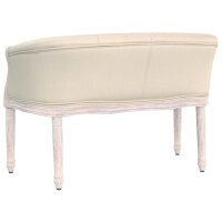 vidaXL Sitzbank Beige 98x56x69 cm Leinen