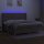 vidaXL Boxspringbett mit Matratze &amp; LED Taupe 200x200 cm Stoff