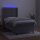 vidaXL Boxspringbett mit Matratze &amp; LED Hellgrau 80x200 cm Samt