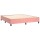 vidaXL Boxspringbett mit Matratze &amp; LED Rosa 180x200 cm Samt