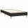 vidaXL Boxspringbett mit Matratze &amp; LED Schwarz 90x200 cm Stoff