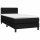 vidaXL Boxspringbett mit Matratze Schwarz 80x200 cm Stoff