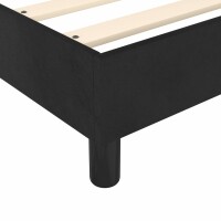 vidaXL Boxspringbett mit Matratze Schwarz 100x200 cm Samt