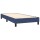 vidaXL Boxspringbett mit Matratze Blau 80x200 cm Stoff