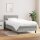 vidaXL Boxspringbett mit Matratze Hellgrau 100x200 cm Stoff