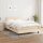 vidaXL Boxspringbett mit Matratze Creme 120x200 cm Stoff