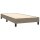 vidaXL Boxspringbett mit Matratze Taupe 100x200 cm Stoff