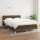 vidaXL Boxspringbett mit Matratze Dunkelbraun 140x190 cm Stoff