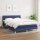 vidaXL Boxspringbett mit Matratze Blau 140x200 cm Stoff