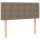 vidaXL Boxspringbett mit Matratze Taupe 100x200 cm Stoff