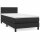 vidaXL Boxspringbett mit Matratze Schwarz 100x200 cm Kunstleder