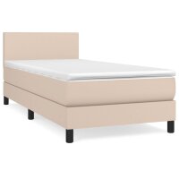 WOWONA Boxspringbett Matratze Cappuccino-Braun 100x200cm Kunstleder